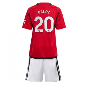 Manchester United Diogo Dalot #20 Heimtrikot 2023-24 Kurzarm (+ kurze hosen)